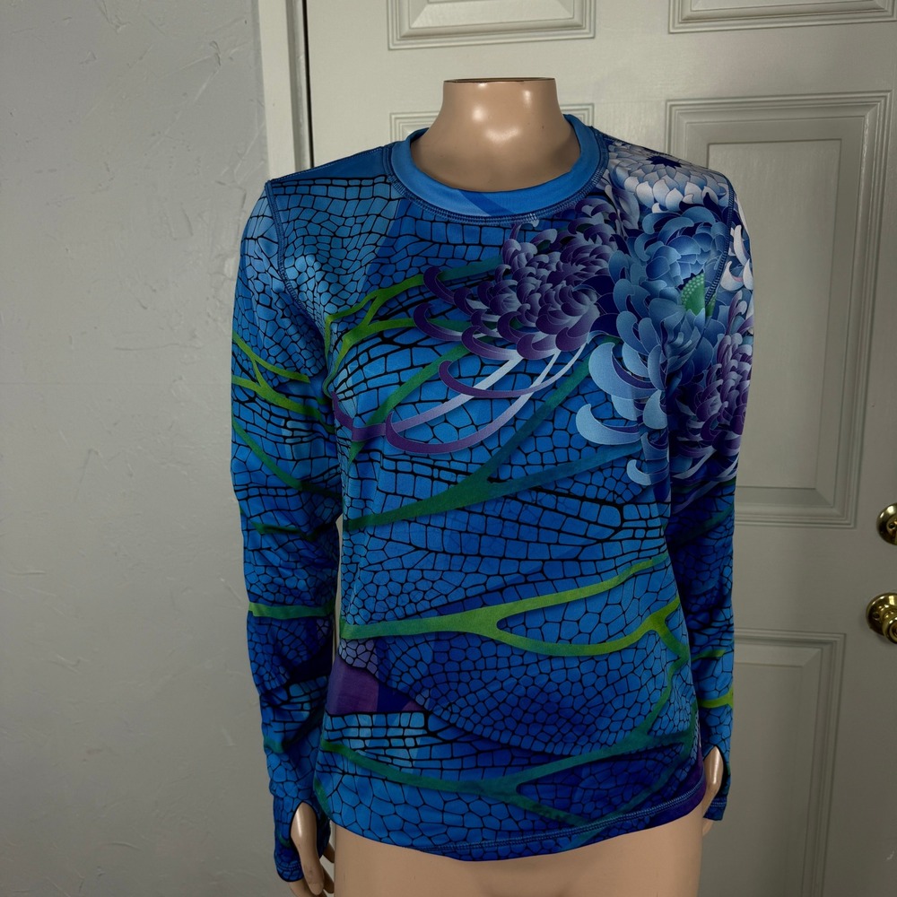 Inkburn Women's Shirt Small Long Sleeve Small Thumb Holes Fleece lined Crew Q14